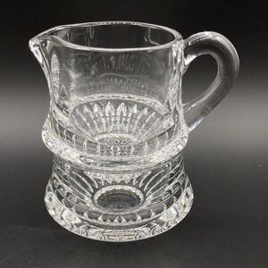 Vintage Gorham Full Lead Crystal Stacking Open Sugar Bowl & Creamer Set